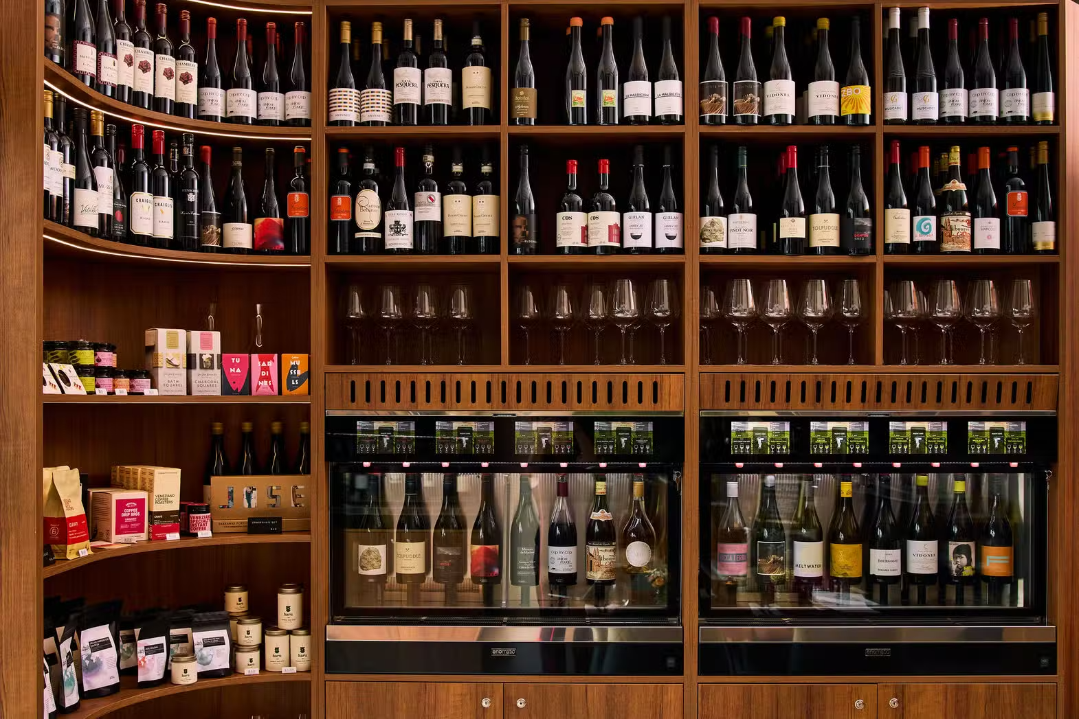 Enomatic wine dispenser bottle shop Australia