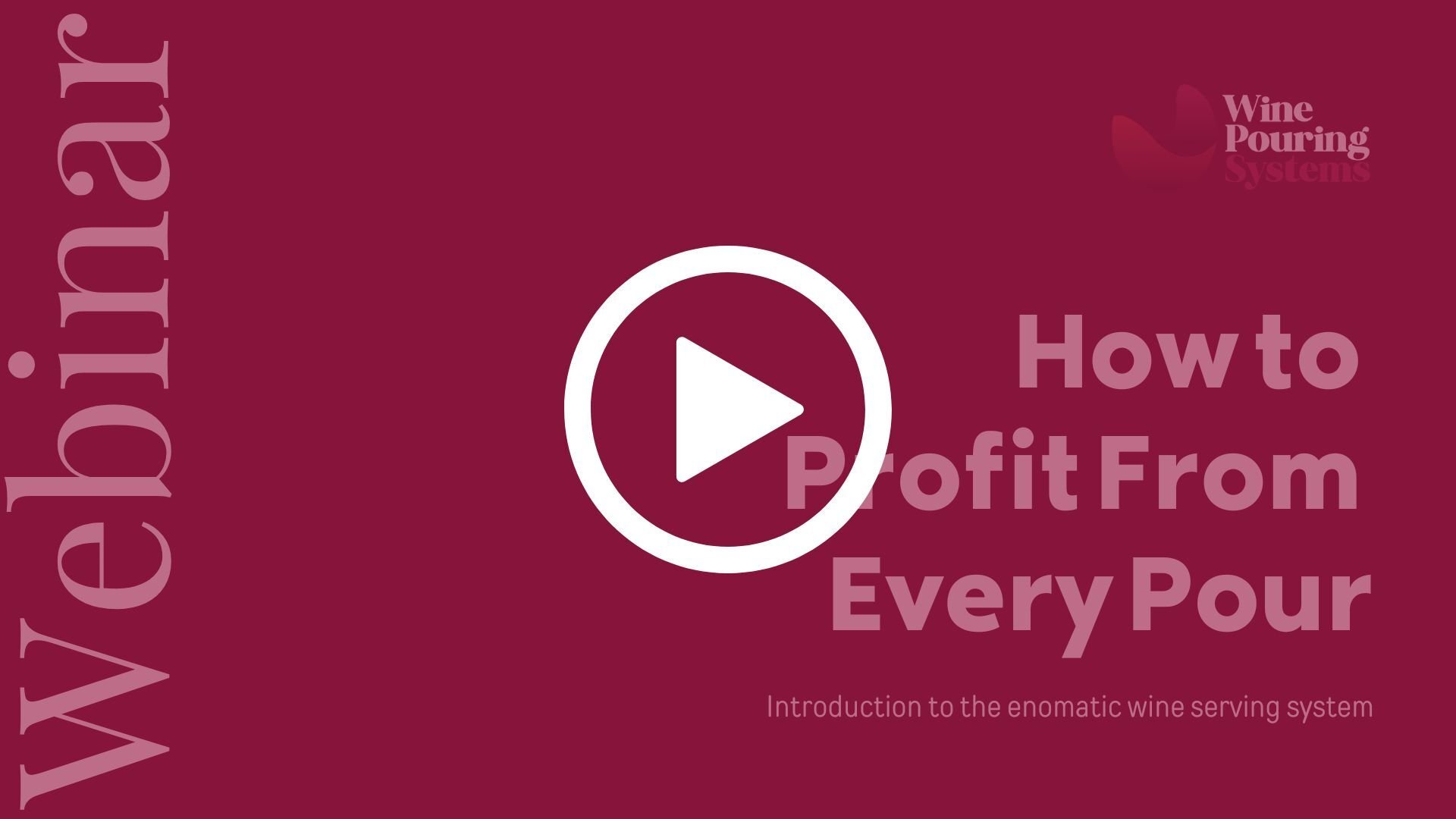 Profit From Every Pour Webinar